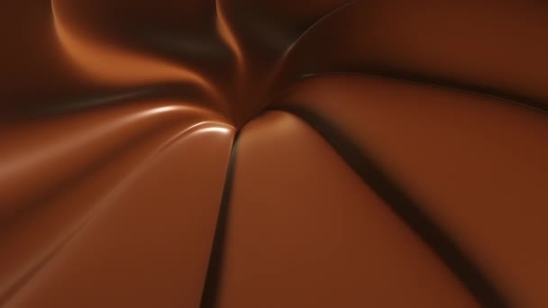 Chocolade truffel rotatie close-up. Naadloze lus 3D renderen - Video