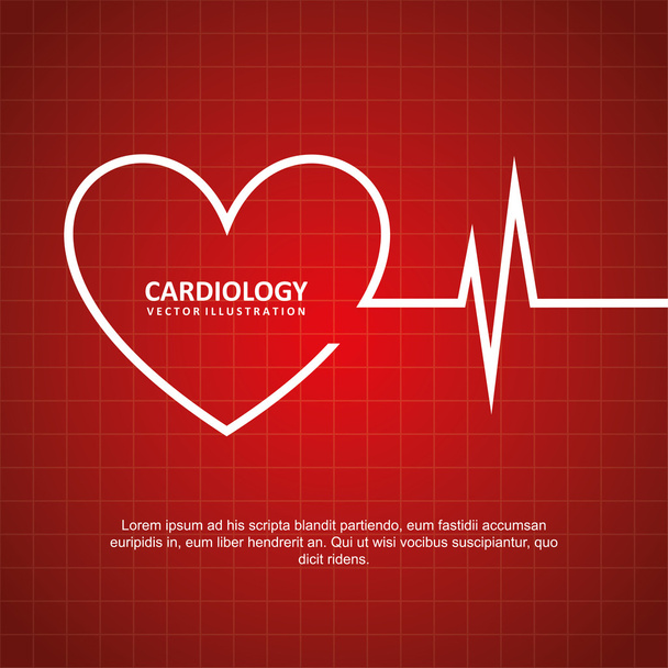 kardiológia-design - Vektor, kép