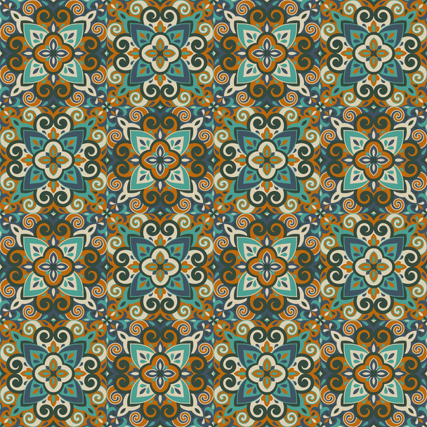 Azulejos dlaždice vektor bezešvé vzor - Vektor, obrázek