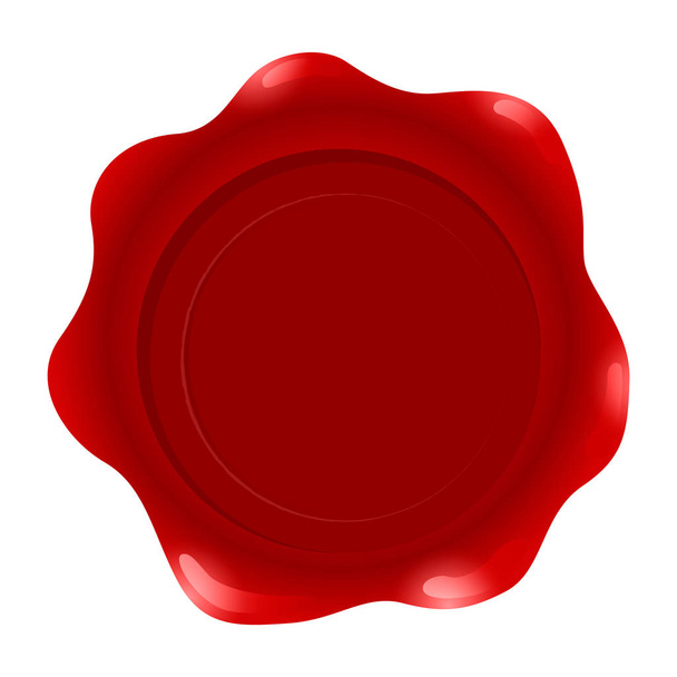 Illustration vectorielle du sceau de cire rouge eps 10
. - Vecteur, image