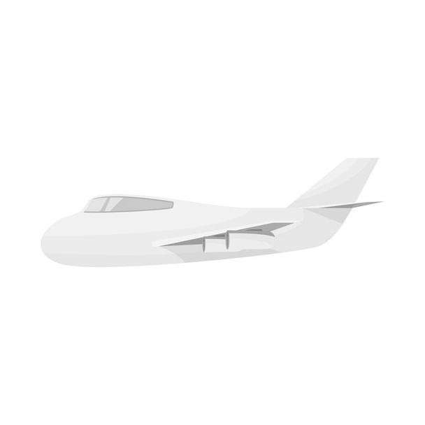 Vector illustration of aeroplane and air icon. Set of aeroplane and comfort stock vector illustration. - ベクター画像