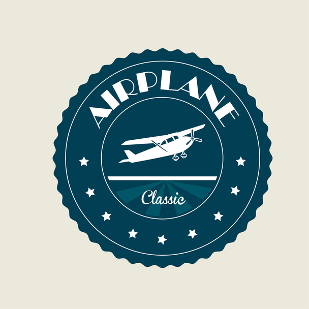 airplane classic - Vector, imagen
