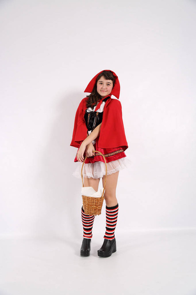 little red riding hood with a basket in hand - Foto, Imagem
