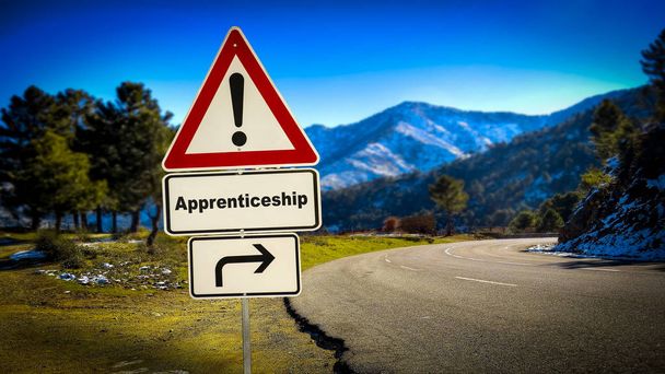Street Sign to Apprenticeship - Photo, Image