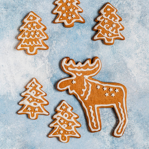 Christmas Gingerbread Cookies - Foto, Imagem