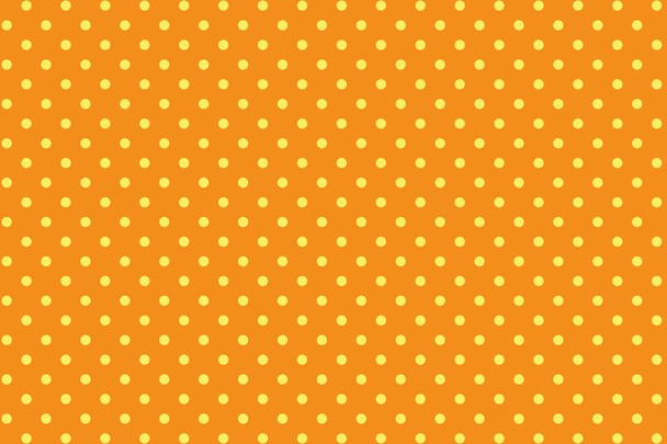 lunares amarillos sobre fondo naranja - diseño ilustrativo
 - Foto, Imagen