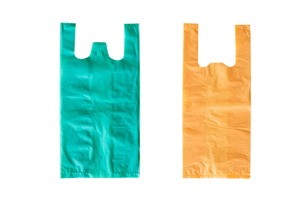 Пластикові пакети ізольовані на білому тлі
 - Фото, зображення