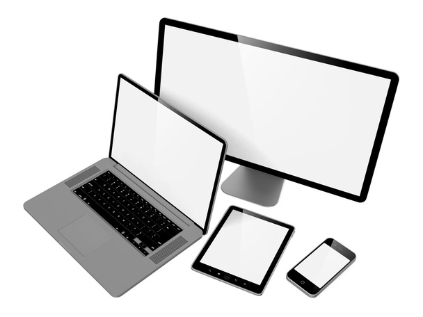 Компьютер, ноутбук и телефон
. - Фото, изображение
