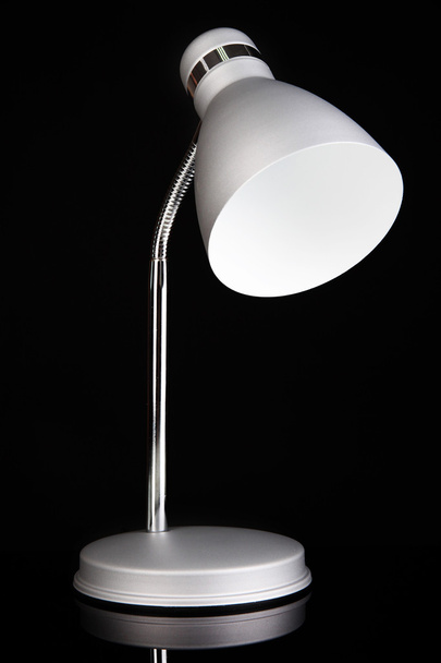 Table lamp on black background - Foto, Imagem