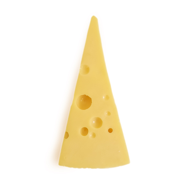 pezzo di formaggio svizzero isolato
 - Foto, immagini