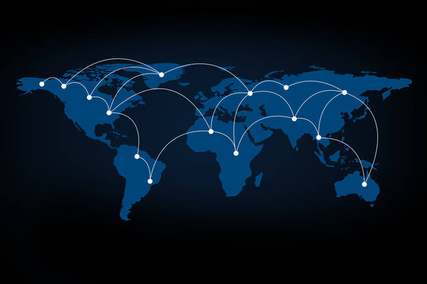 Símbolo de red global de la función de comunicación internacional
 - Foto, imagen