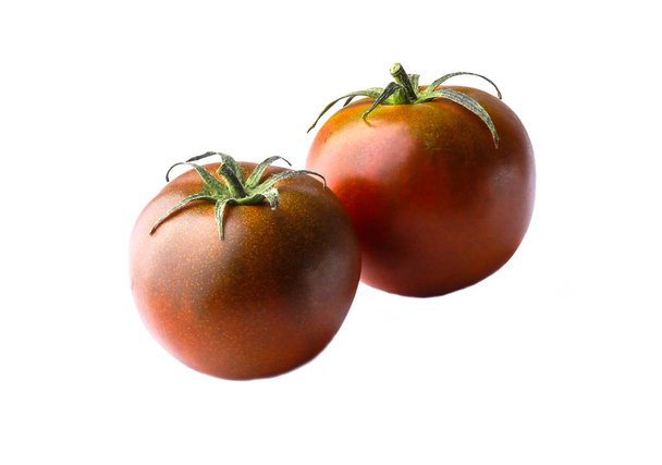 Pomidor czarny książę na białym tle, Izoluj - Zdjęcie, obraz