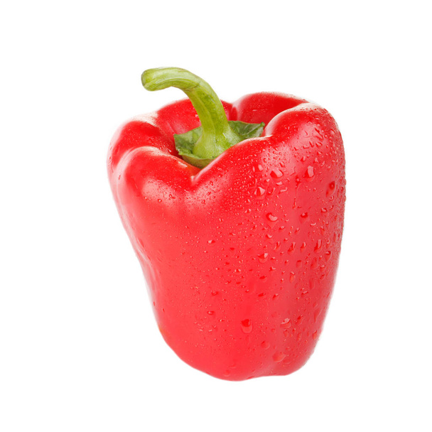 Closeup of bell pepper isolated on white background, close-up  - Foto, Bild