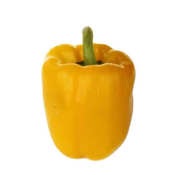 Closeup of bell pepper isolated on white background, close-up  - Фото, изображение