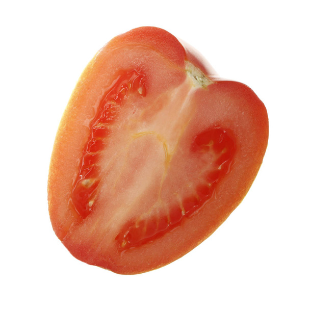 Closeup of tomato isolated on white background  - Фото, зображення