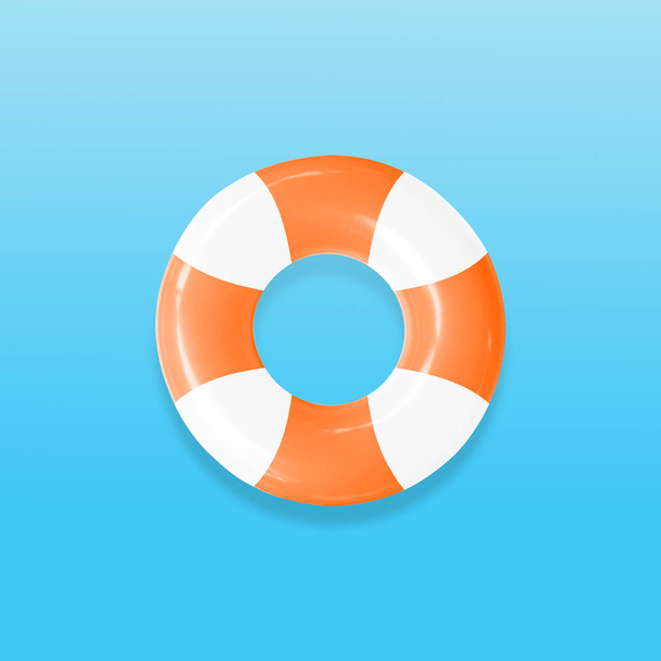 Lifebuoy para ajudar as pessoas na água isolada
  - Foto, Imagem