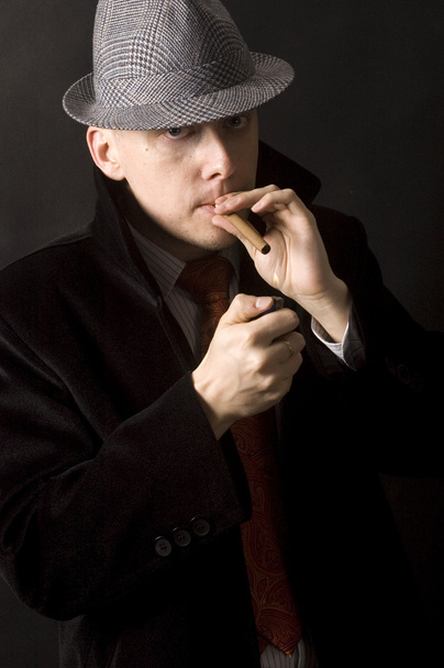 Young gentleman in hat - Fotografie, Obrázek