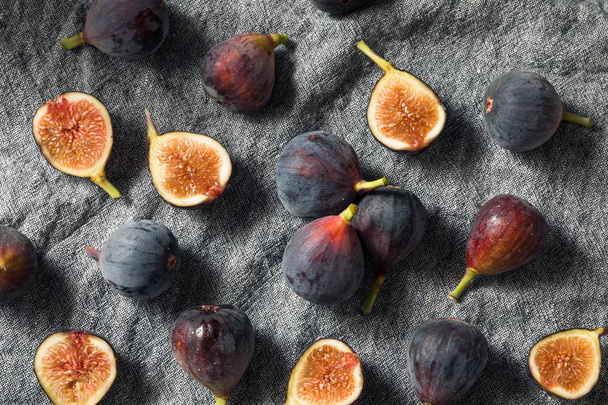 Raw Black Organic Figs - Photo, Image