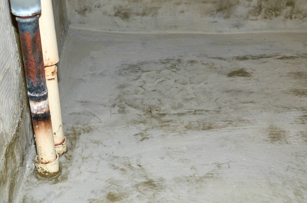 Bathroom floor after isolation works - Photo, Image