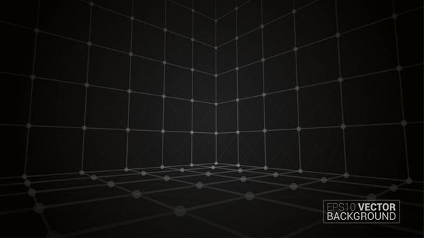 Cube icon Dark Creative Background - Vecteur, image