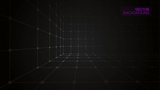 Cube icon Dark Creative Background - Vector, Image