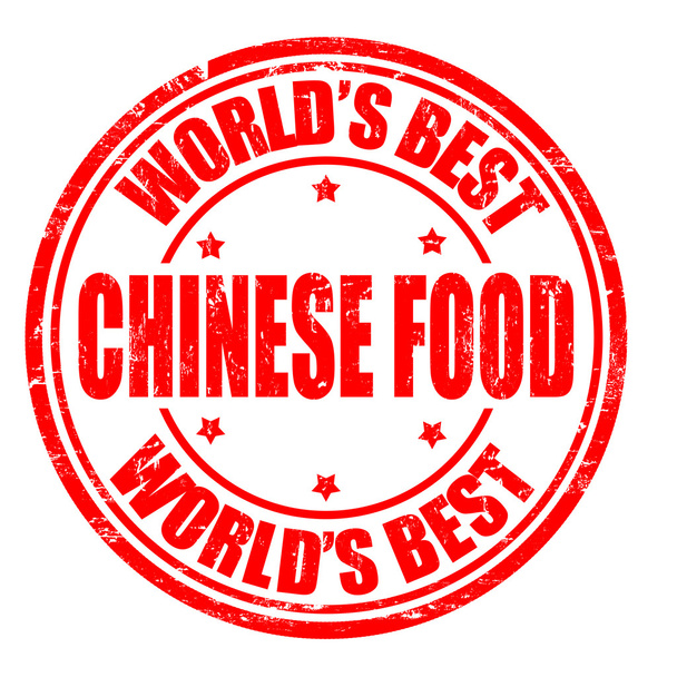 carimbo de comida chinesa - Vetor, Imagem
