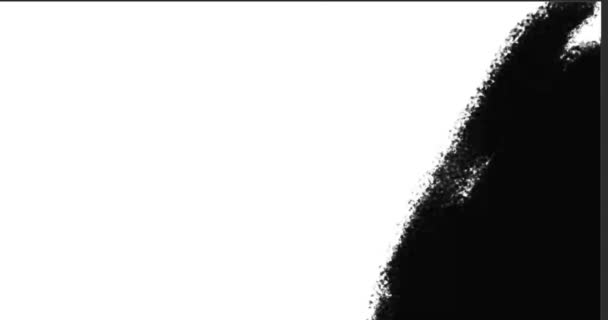 Abstraktní záběry kresby černého štětce - Záběry, video