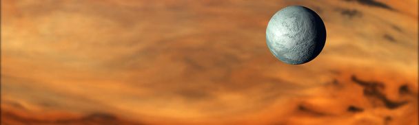 Moon keringő gáz óriás - Fotó, kép