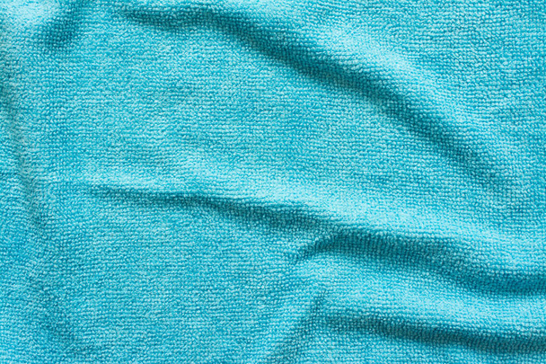 Поверхня синьої тканини з мікрофібри, макро текстильний візерунок backgrou
 - Фото, зображення