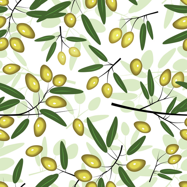 Olive Seamless Pattern - Вектор, зображення