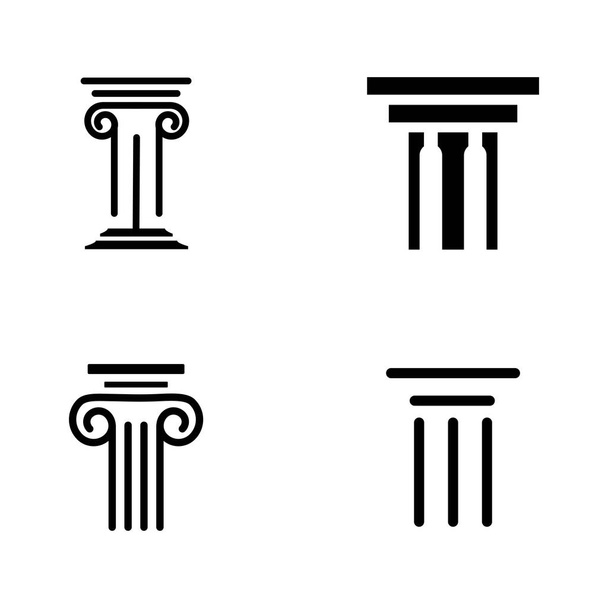 Column icon Template vector illustration design - Vector, Image