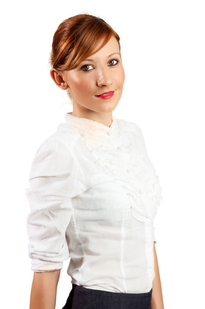 Smiling young business woman portrait - Fotoğraf, Görsel