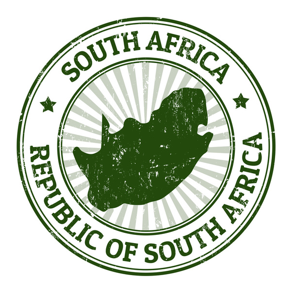 南アフリカ共和国のスタンプ - ベクター画像