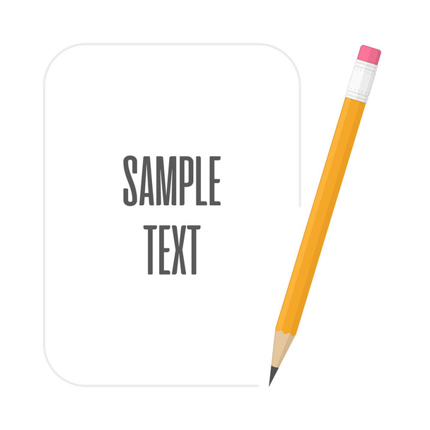 Pencils with space for text. - Wektor, obraz