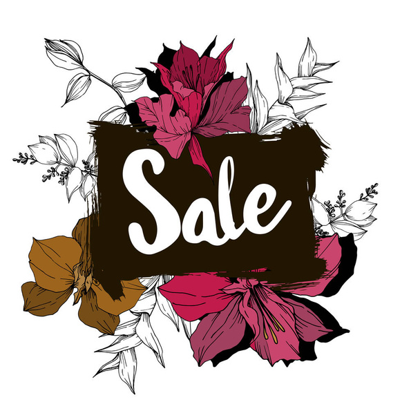 Vector sale tag with discount label. Promotion coupon retail collection banner. - Vector, Image