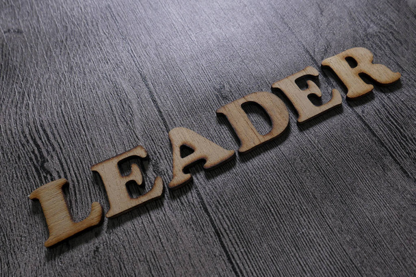 Leader, Business Words Quotes Concept - Фото, изображение