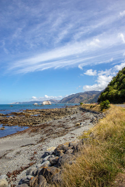 Amazing seascape view near Kaikoura, New Zealand - Foto, Imagem