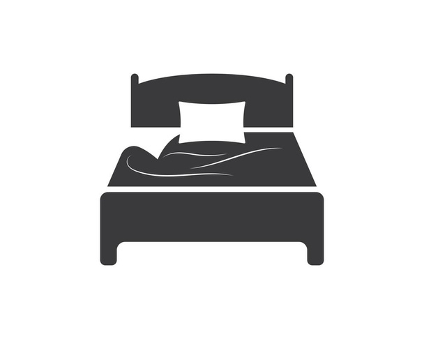 design de ilustração vetorial de ícone de cama
 - Vetor, Imagem