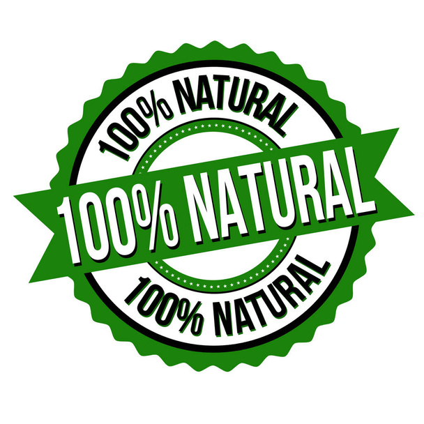 Sinal ou carimbo 100% natural
 - Vetor, Imagem