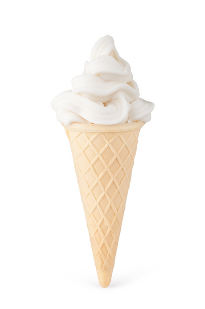 ice cream with cone - Fotoğraf, Görsel