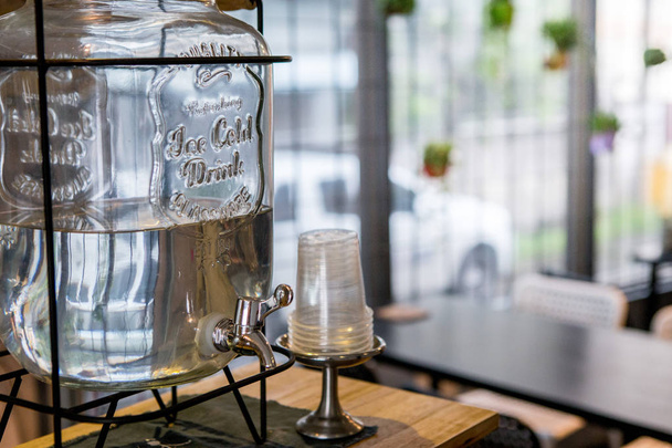 Glass Jar drinking water - Fotó, kép