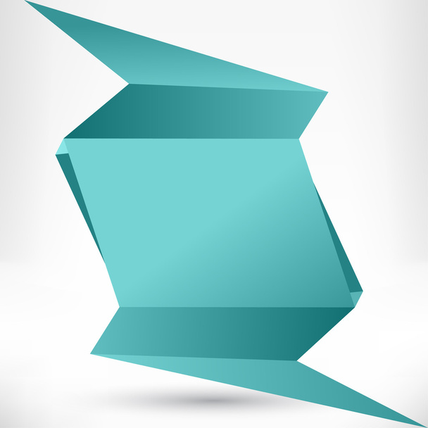 Speech bubble origami style. Vector abstract background. - Vetor, Imagem
