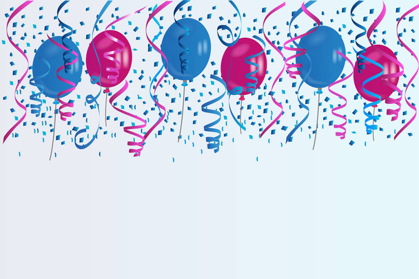 Uroczystość urodziny Confetti party - Wektor, obraz