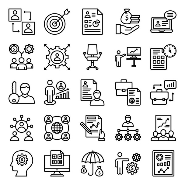 Office and Jobs Vector icons Set which can easily modify or edit - Vector, Image
