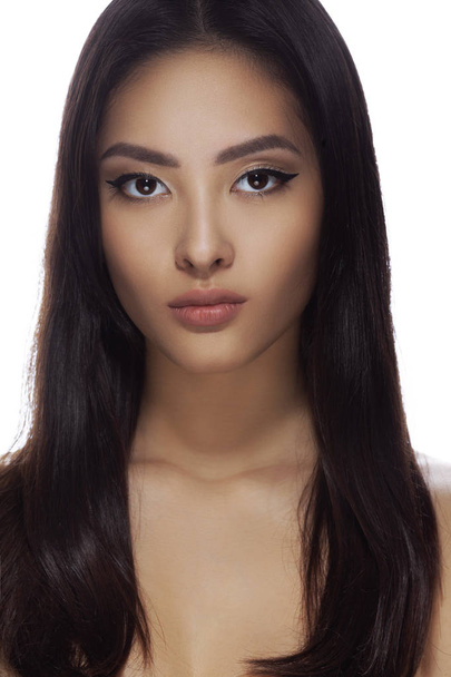 Asian Woman Beauty Face Closeup Portrait - 写真・画像