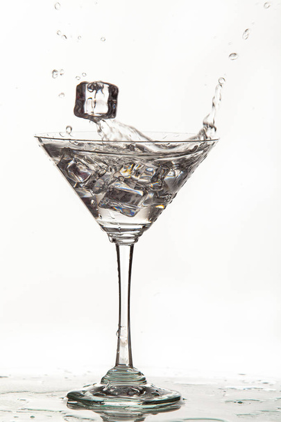Glass, Water And Ice - Valokuva, kuva