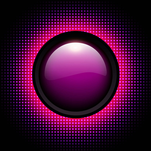 Background 3d with glowing neon circle - Διάνυσμα, εικόνα