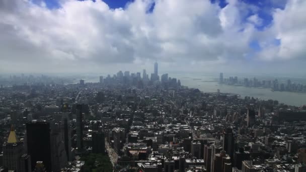 Näkymä yli New Yorkin ja Manhattanin
 - Materiaali, video