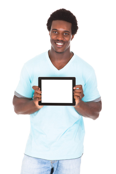 Young Man Showing Digital Tablet - Foto, Imagen
