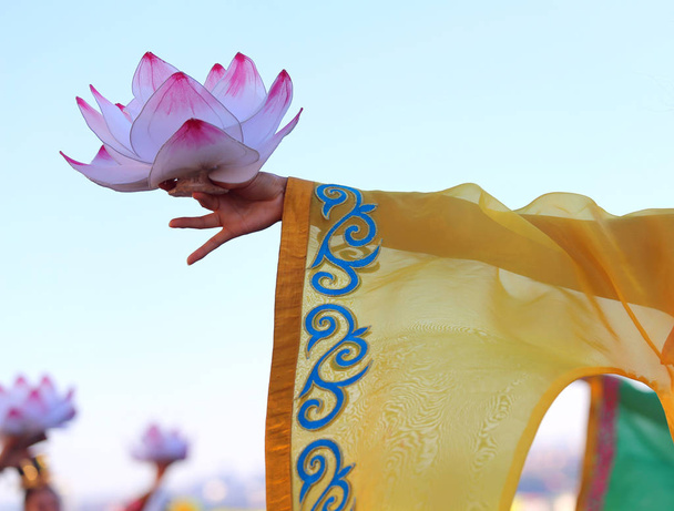 Lotus Flower during a dance - Photo, Image